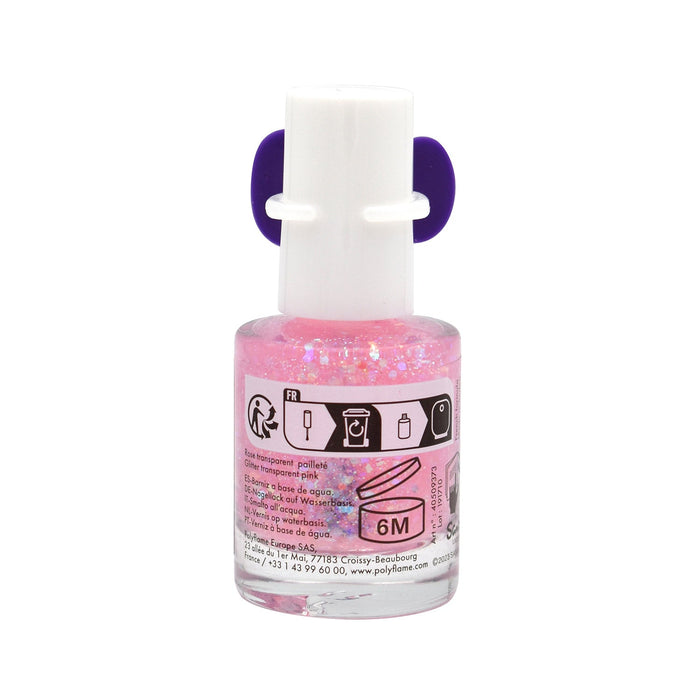 Set 18 Smalti Hello Kitty con Anello per Bambini a Base Acqua 9 ml Rosa Chiaro