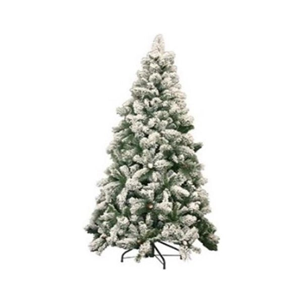 Albero di natale d. 1,2 x h. 2,1 m germogliato verde innevato 299.10749 - 299 10749