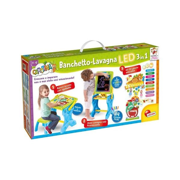 Gioco educativo lisciani 97142 carotina banchetto led 3 in 1