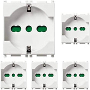 Vimar plana presa schuko bivalente bipasso standard tedesco italiano 14210 pezzi 5