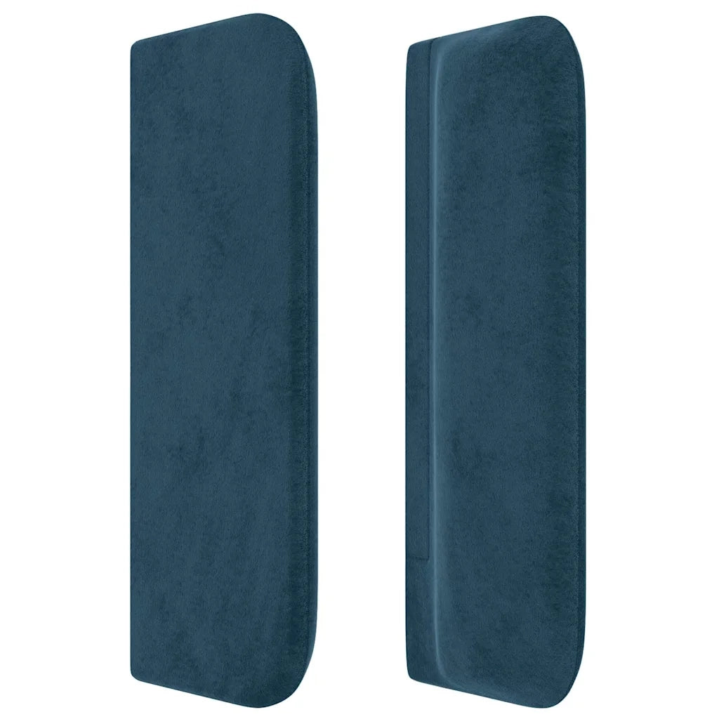 Testiera ad Orecchio Blu Scuro 83x16x78/88 cm in Velluto 3119040