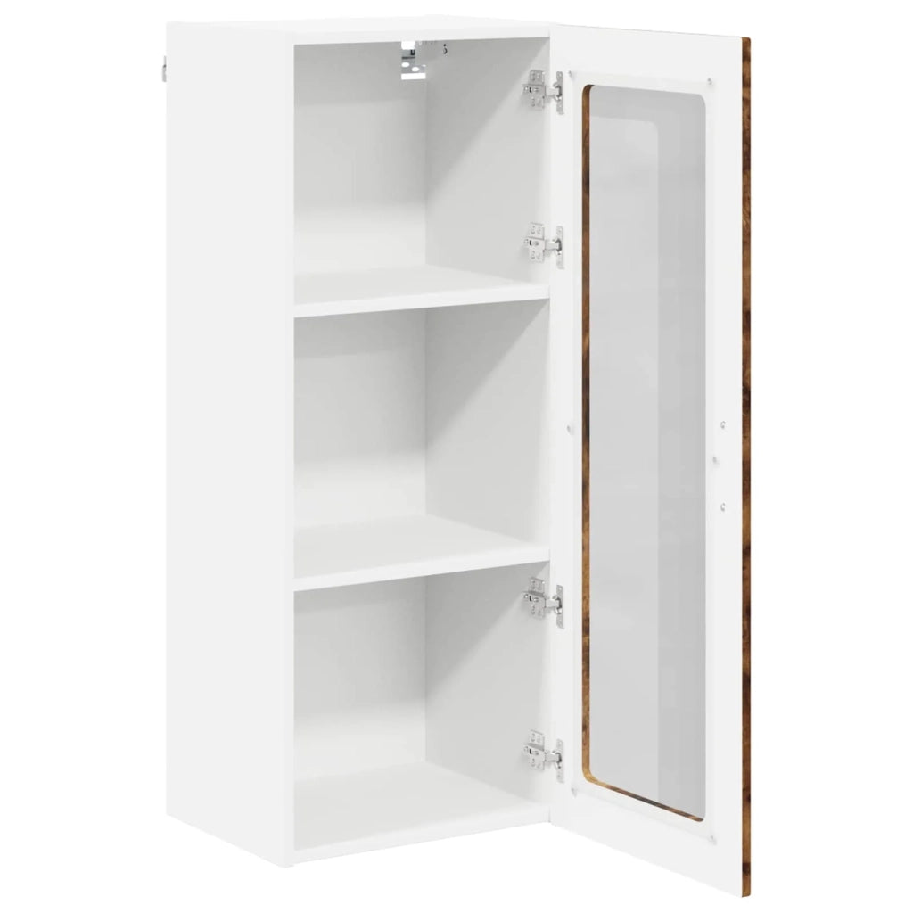 Mobile in vetro da parete LUCCA Rovere Fumo 40 x 31 x 100 cm 885100