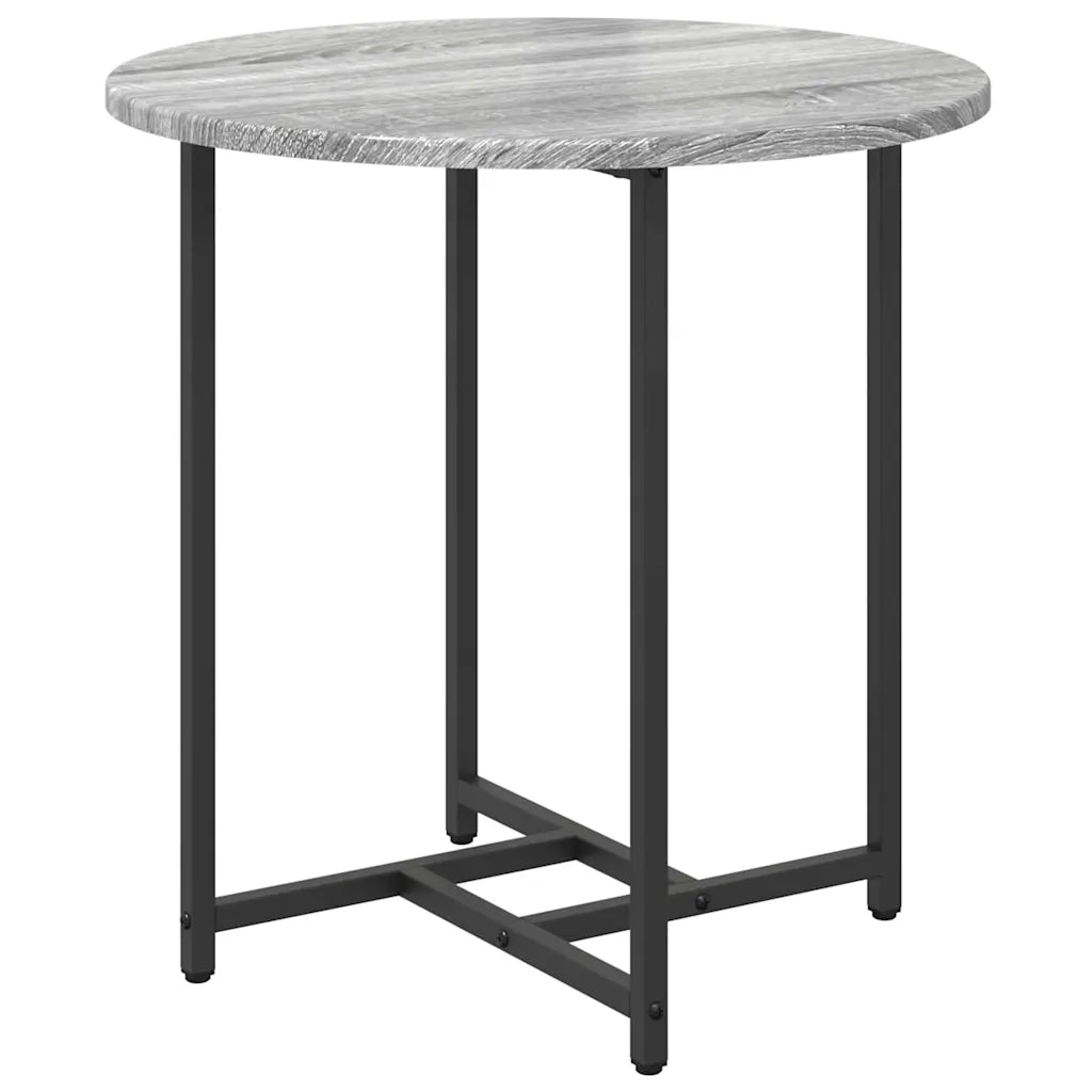 Set tavolini 2 pcs Grigio Sonoma e Nero 869699