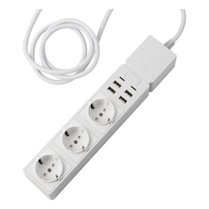 Edimax SP-1123WT prolunghe e multiple 1,5 m 3 presa(e) AC Interno Bianco
