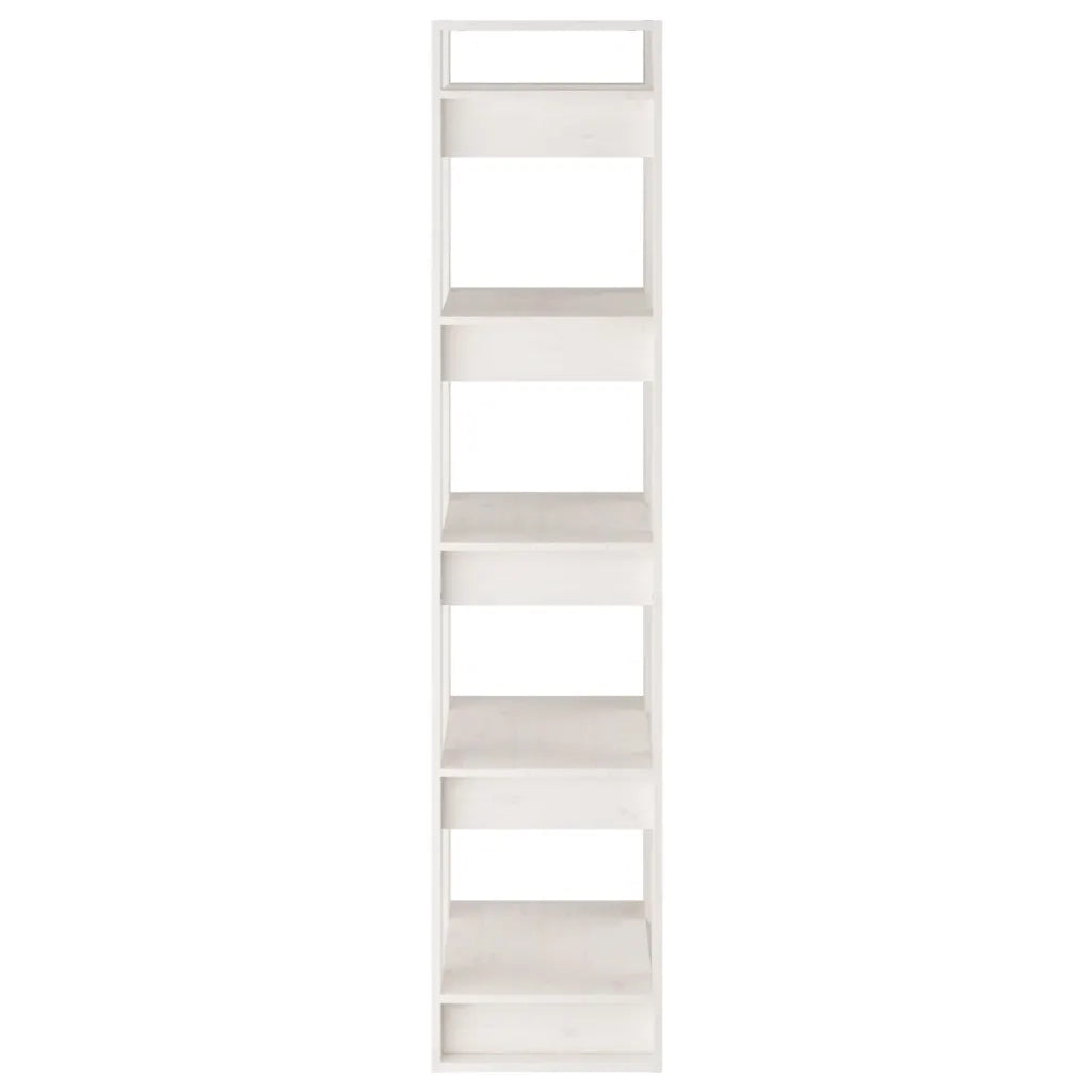 Libreria/Divisorio Bianco 41x35x160cm in Legno Massello di Pino 813870