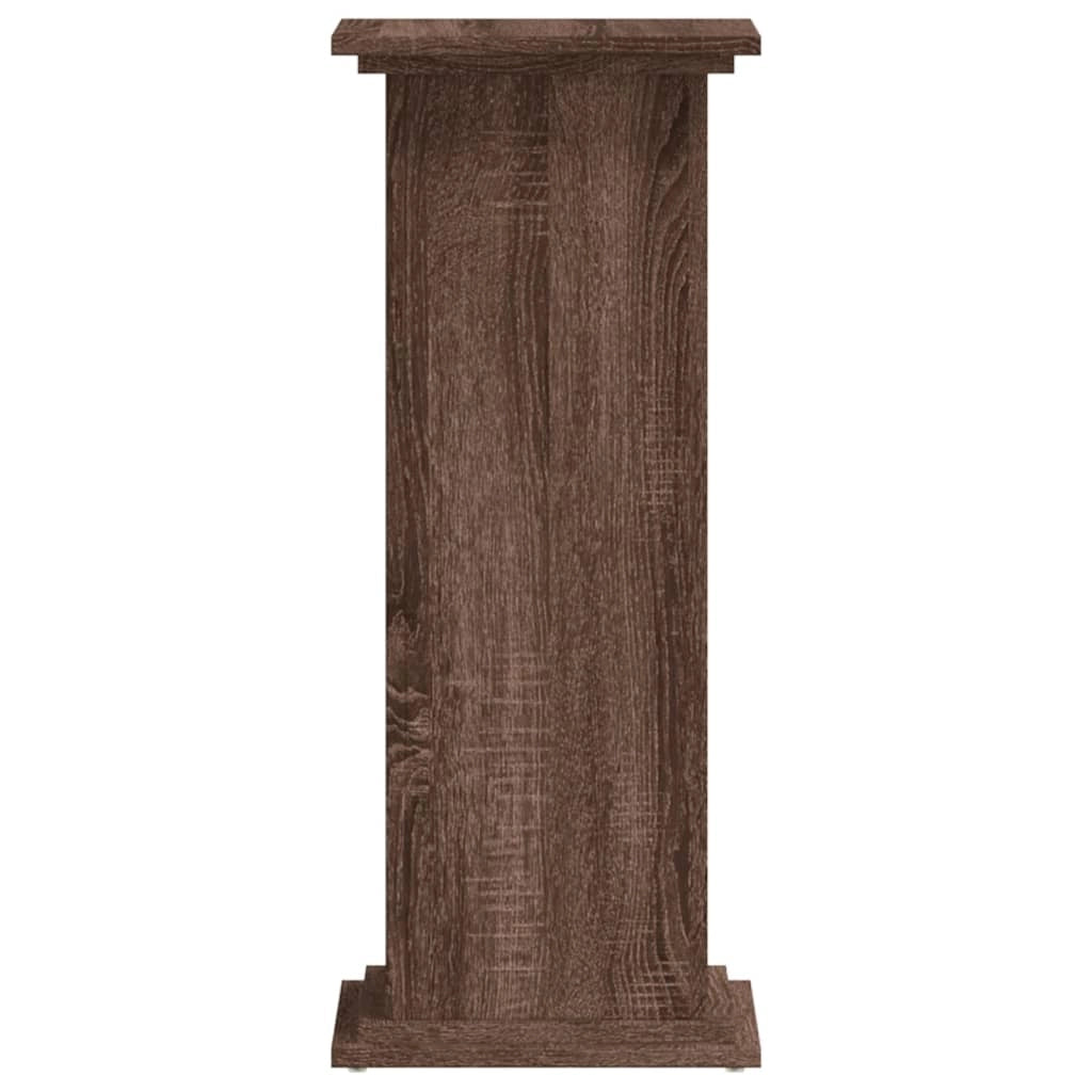 Portavasi mobiletto per fiori 33 x 33 x 80 cm legno ingegnerizzato marrone 02_0045156