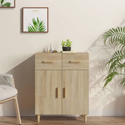 Credenza Rovere Sonoma 69,5x34x89 cm in Legno Multistrato 812189