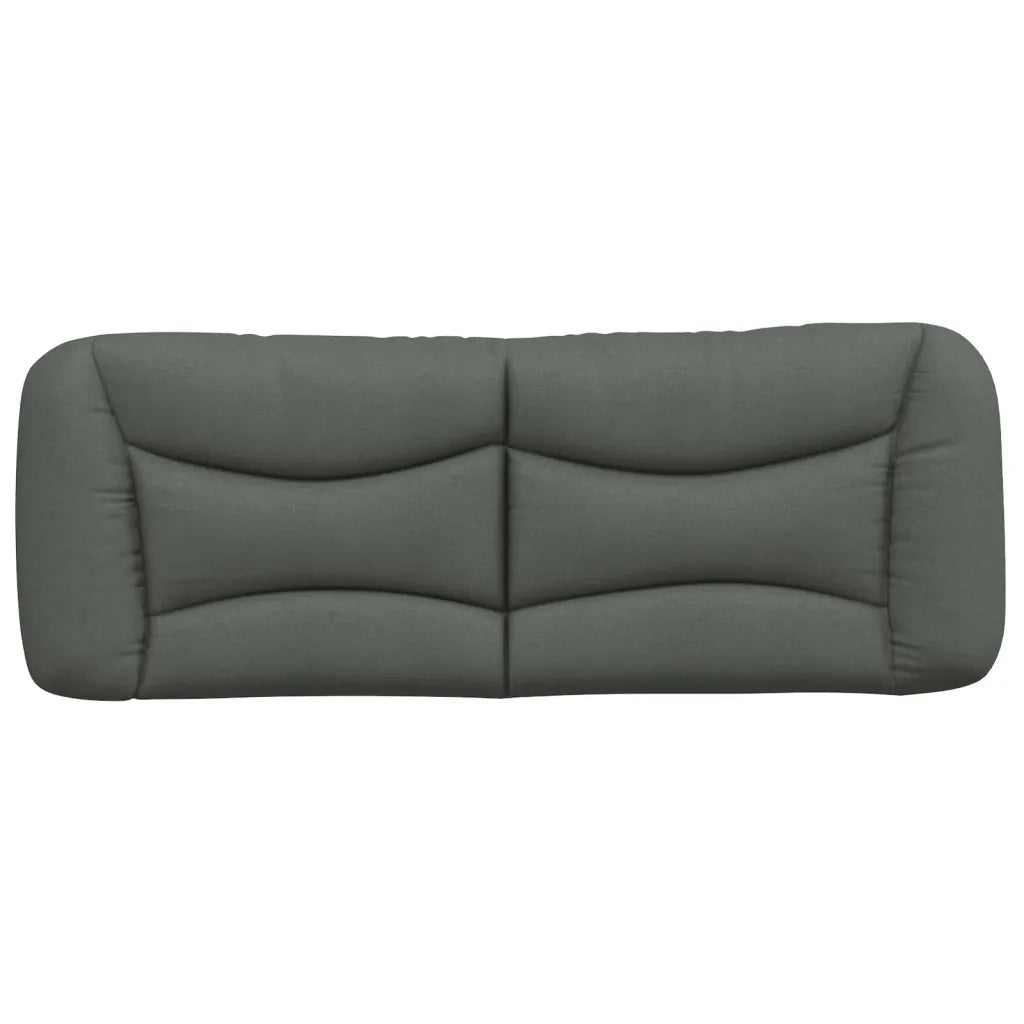 Cuscino Testiera Hvar Grigio Scuro 120 cm in Tessuto CFW7255836