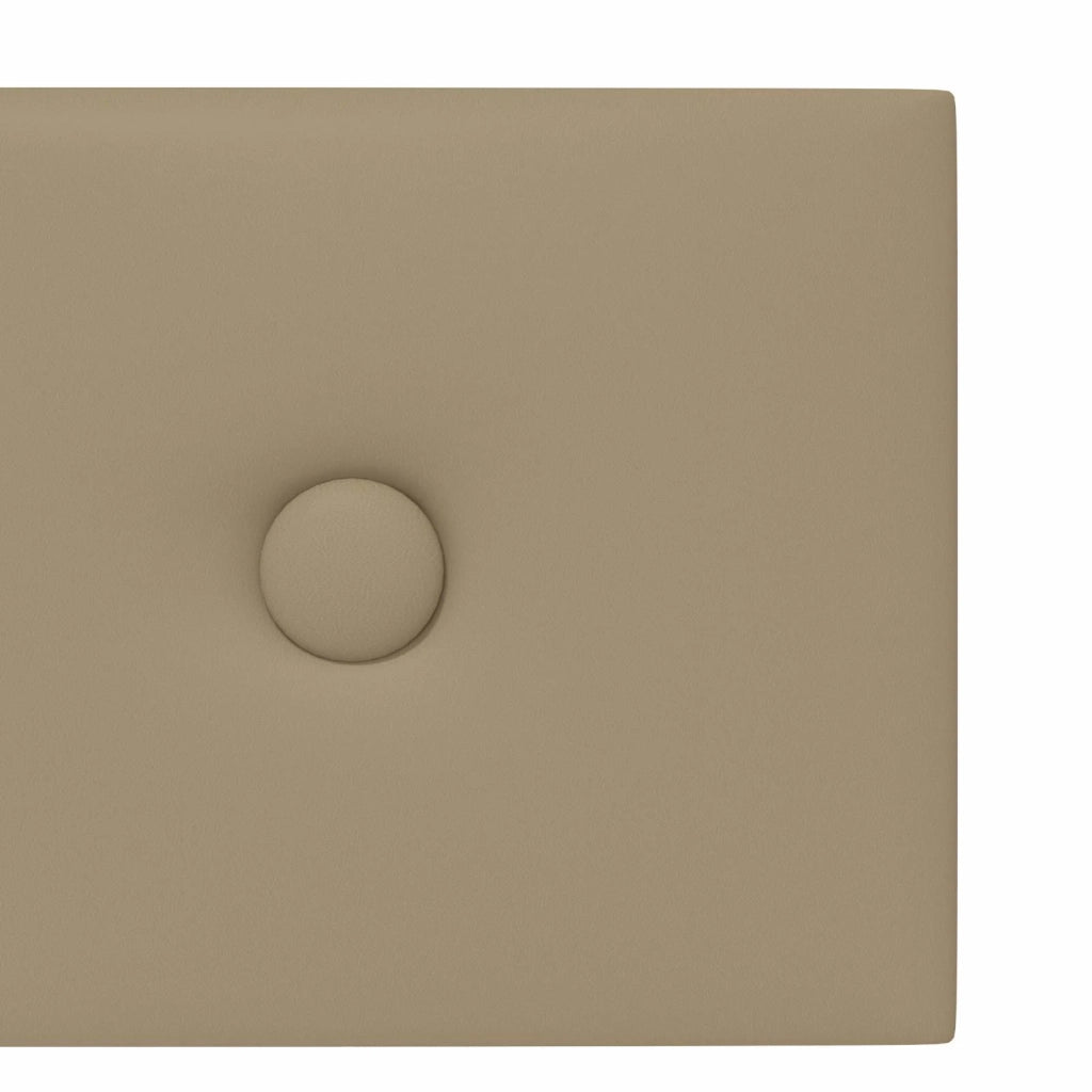 Testiera | Testata da Parete 12 pcs Cappuccino 60 x 15 cm Pelle Sintetica