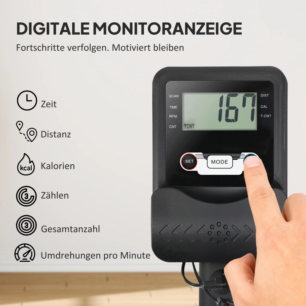 Rudermaschine per Fitness ¨C Zephmum ¨C Acciaio Nero 135kg