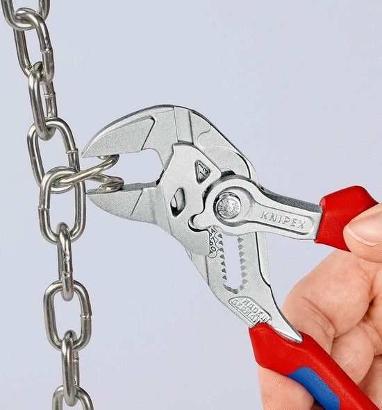 Tang con maniglia a chiave - verchroomato - più componenti - becco di fissaggio integrato - blocco caduta - 180 mm 86 05 180 T