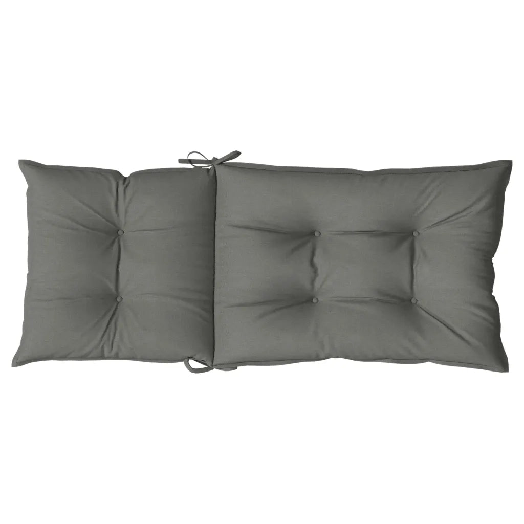 Cuscini Sedia Schiena Alta 2 Grigio MÃ©lange 120x50x7 Tessuto