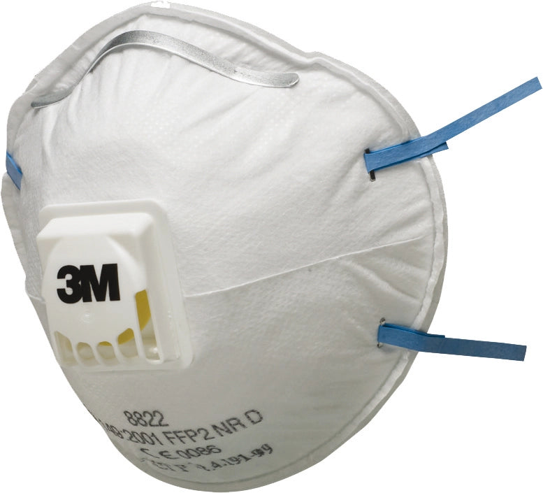 3M RESPIRATORE CON VALVOLA 8822-FFP2 NR D 10.00 pz