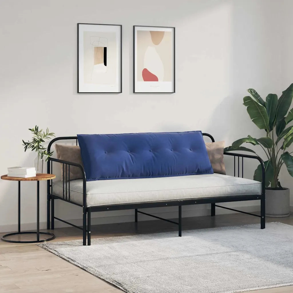 Cuscino per Schiena | Cuscino dorsale Blu Polizia 140 x 50 cm Tessuto in Cords