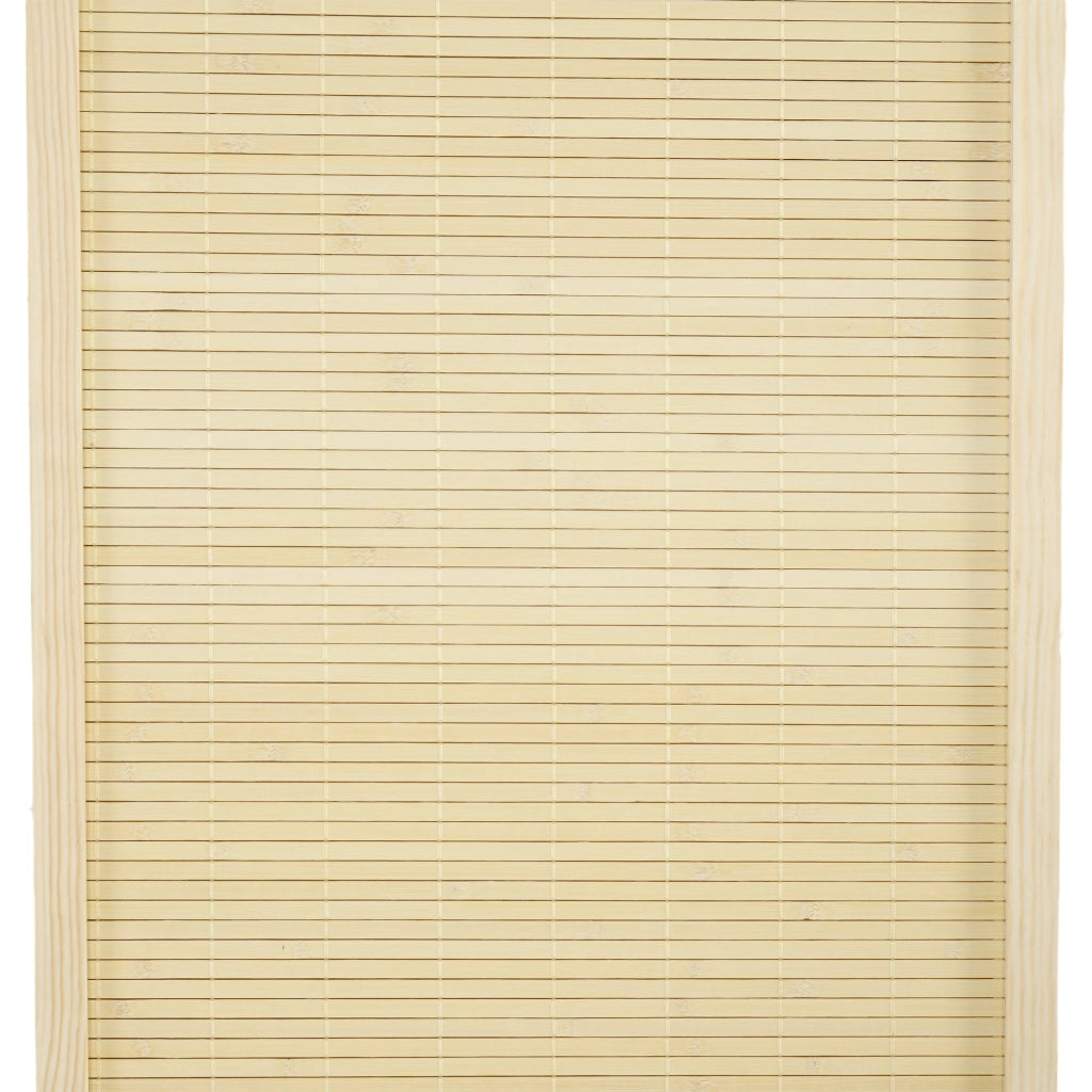 Paravento Separè 4 Pannelli da Interno 180x1,6x180 cm in Bambù di Rattan