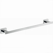 Trade Shop - Porta Asciugamano Acciaio Moderno Fissaggio Parete Arredo Bagno Cubo 60 Cm 87212 -