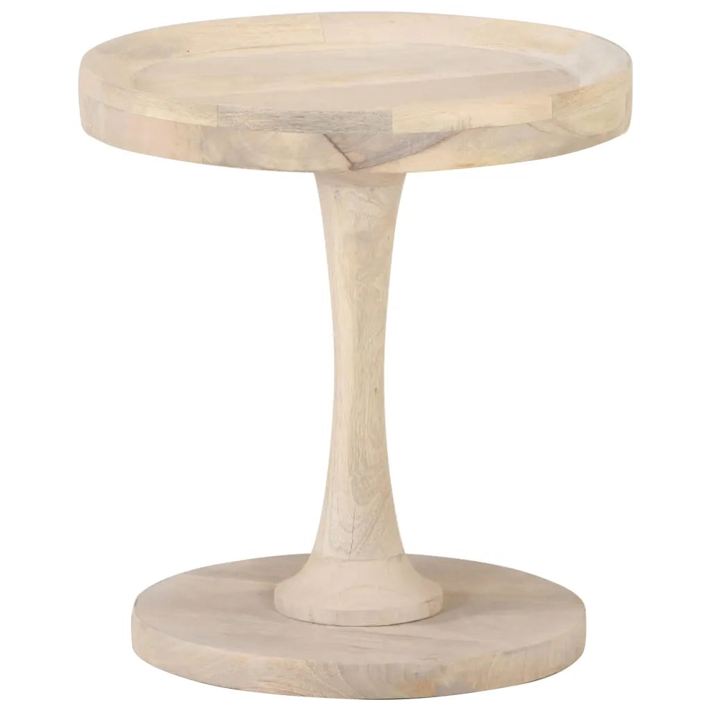 Tavolino | Tavolo laterale di Servizio ?40x45 cm in Legno Massello di Mango