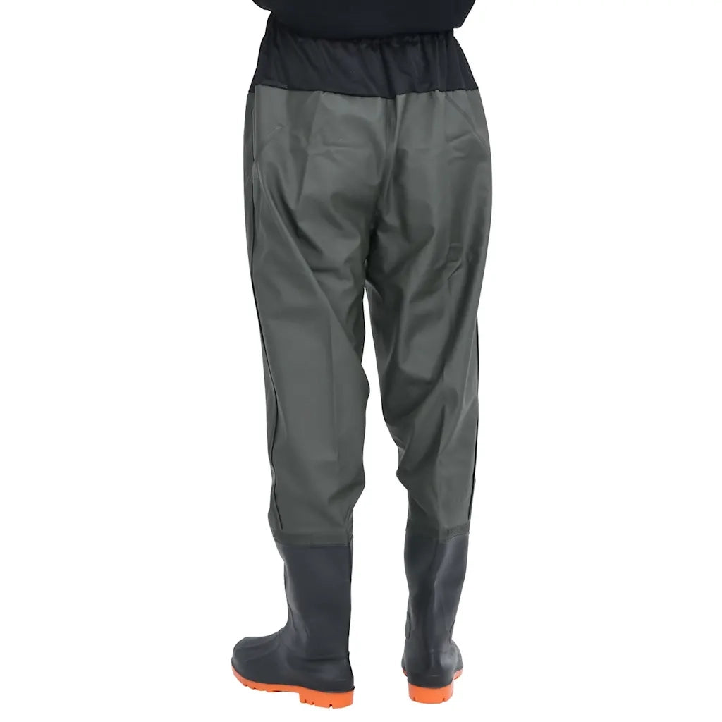 Wader da Pesca alla Vita con Stivali Verde Scuro Taglia 41 4017011