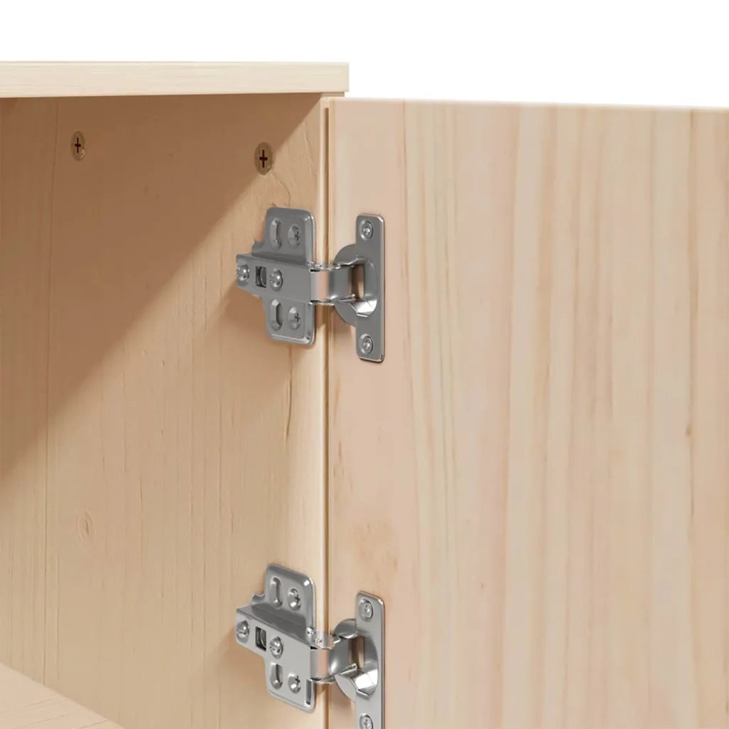 Credenza-Buffet-Armadio da cucina 67x40x108,5 cm in Legno Massello di Pino 927317