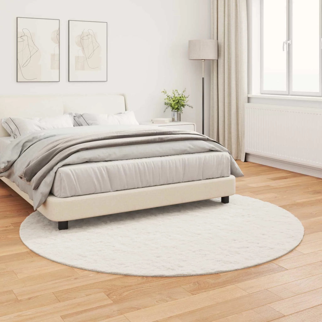Tappeto antiscivolo in sintetica di coniglio OLITE Crema 42021670