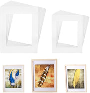 Set di 20 sostenitori di foto per studio domestico - Supporti per foto con adesivi - Display per opere d'arte - 2 misure con vetrina interna
