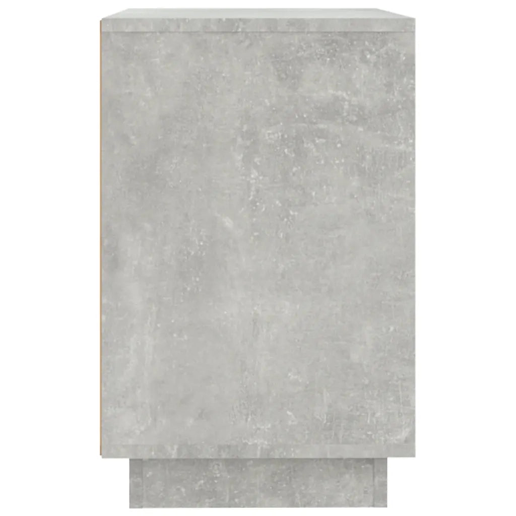 Credenza Grigio Cemento 102x35x55 cm in Legno Multistrato 831889