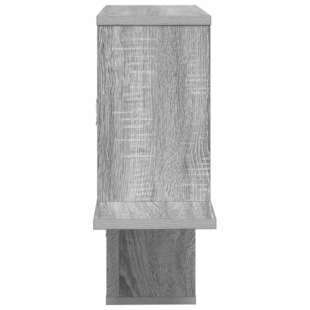 Scaffale da parete Sonoma grigio 122 x 18 x 60 cm 8012185