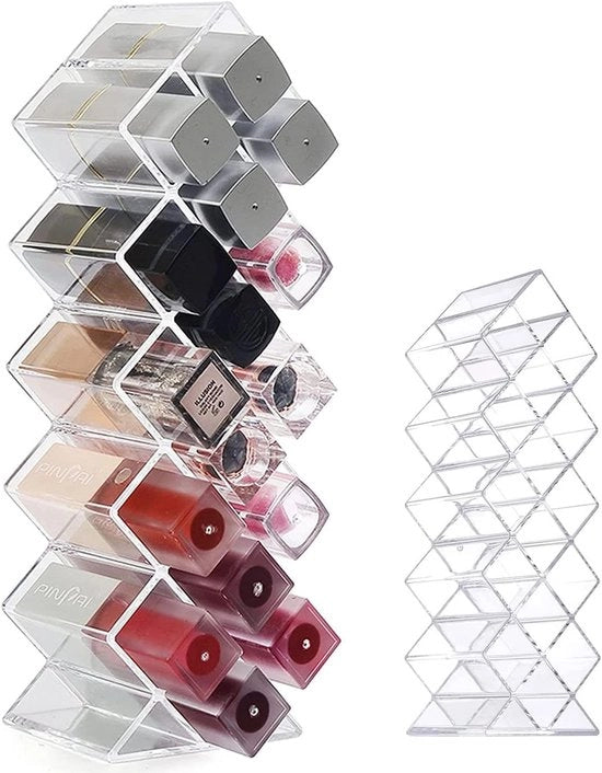 Display per Lipstick Transparente - 16 Bit Cassetta di Stoccaggio in Acrilato - Organizzatore per Lipstick Tang Yuan