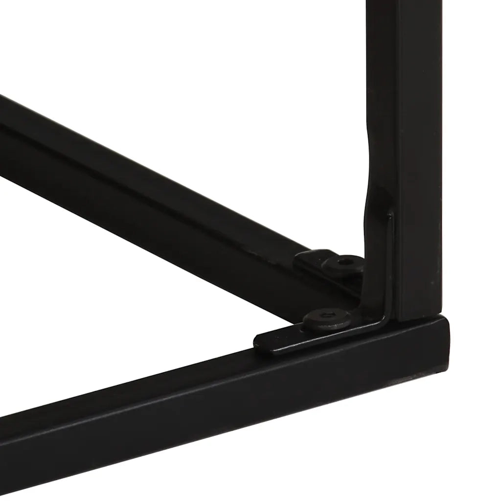 Tavolino da Salotto-Tavolino da soggiorno-Tavolo 68x68x41 cm in Legno di Mango Grezzo