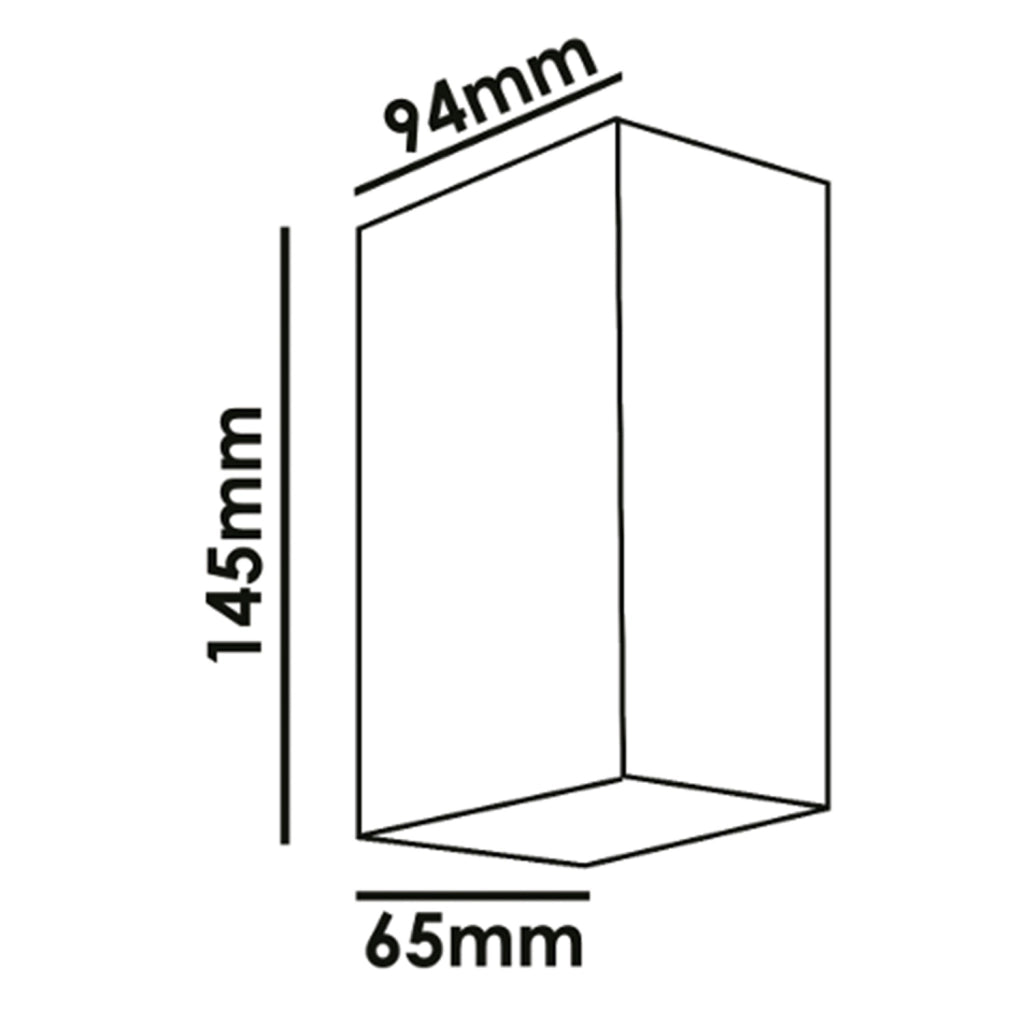 Applique Esterno Moderna Isla Alluminio Bianco 2 Luci Gu10 Ip54