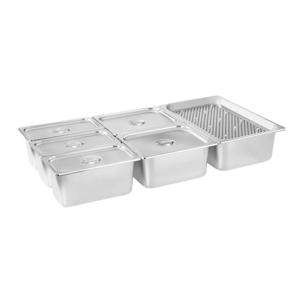 Bagnomaria 2200 watt - 5 x GN - 1/2 - con rubinetto di scarico 14_0000560