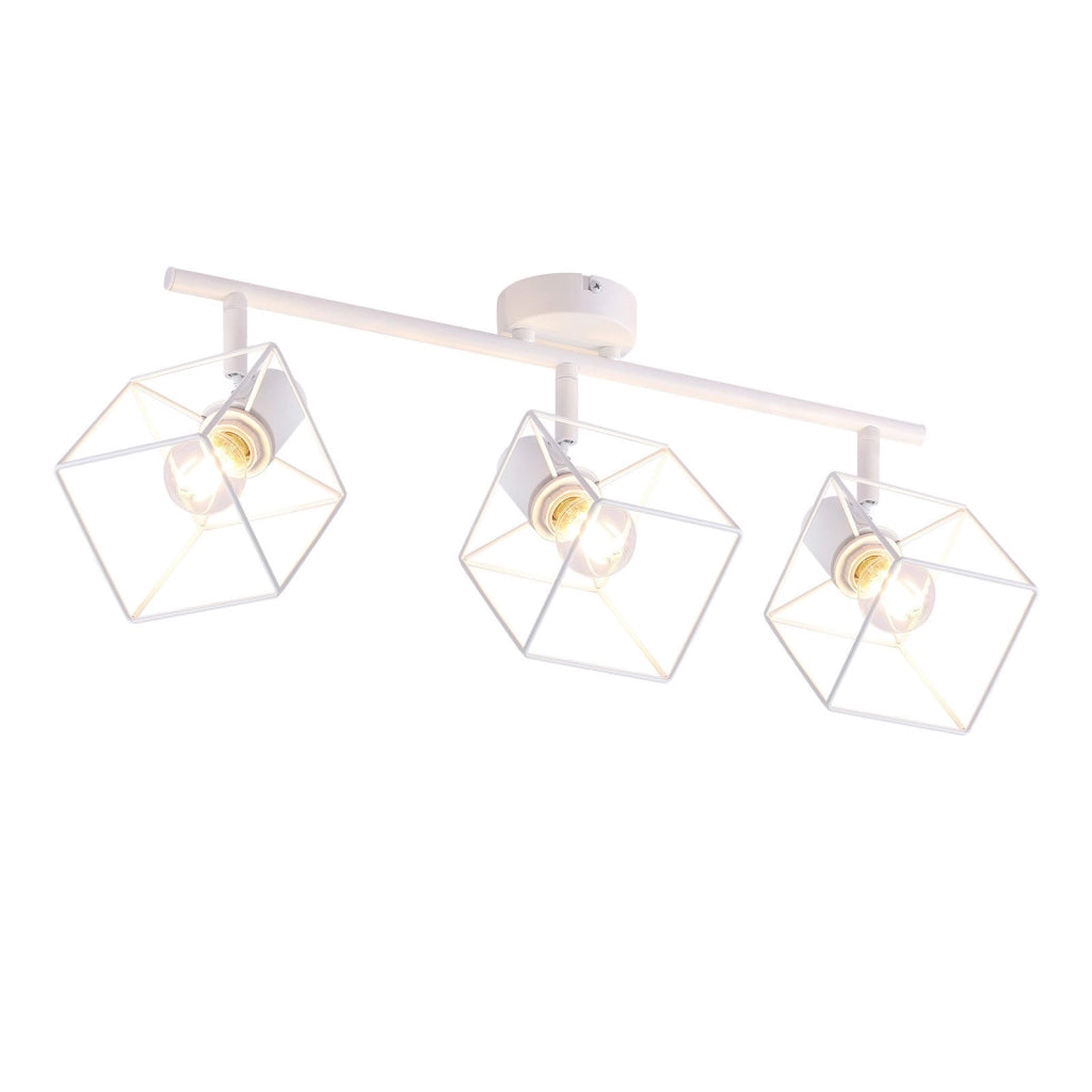 ZMH Faretto da soffitto 3 fiamme orientabile 350° lampada da soffitto vintage in metallo soggiorno