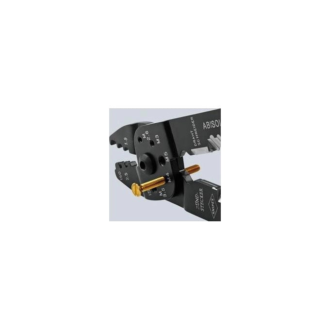 Knipex 97 21 215 pinza crimpatrice Nero, Blu, Rosso
