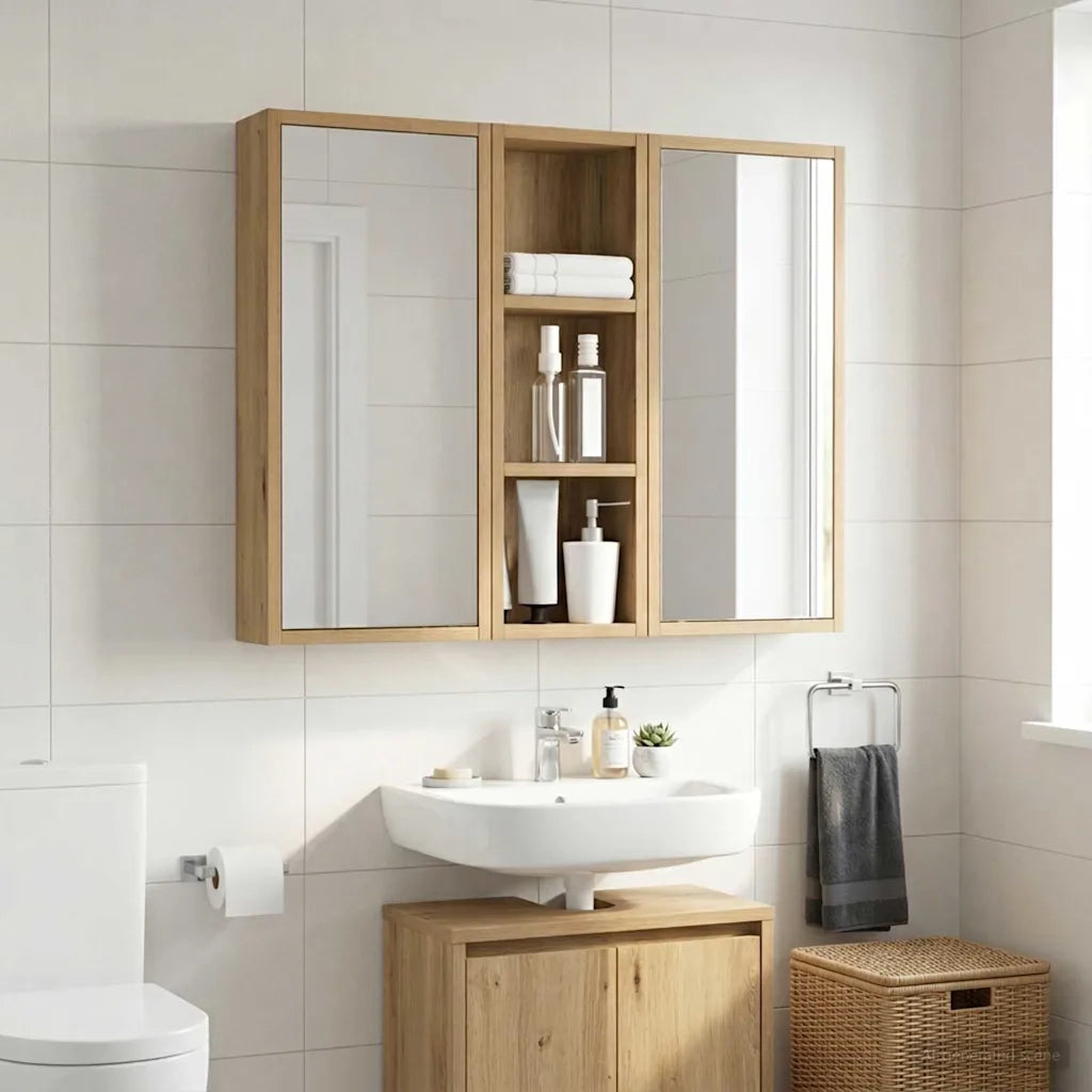Armadio da bagno a muro Rovere Artigianale 20 x 10 x 60,5 cm