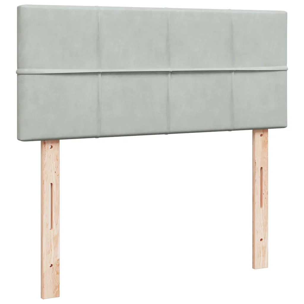 Struttura Letto Pouf con Materasso 120x200 cm Velluto 3312614