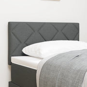 Testata LED  Design Blocchi di Diamante Grigio Scuro 80 cm Tessuto
