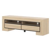 Mobile TV collezione COPA – 160x50,5x41 cm – 2 cassetti e 2 vani – Rovere elegante – Design scandinavo
