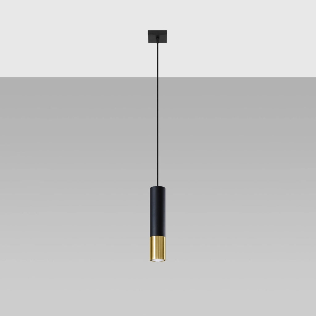 Lampada a sospensione Pure Lume SPIREXEZ 1 GU10 nero oro