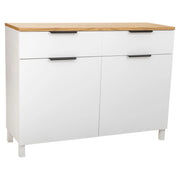 Credenza in legno con 2 cassetti e 2 ante 120x40x76h cm