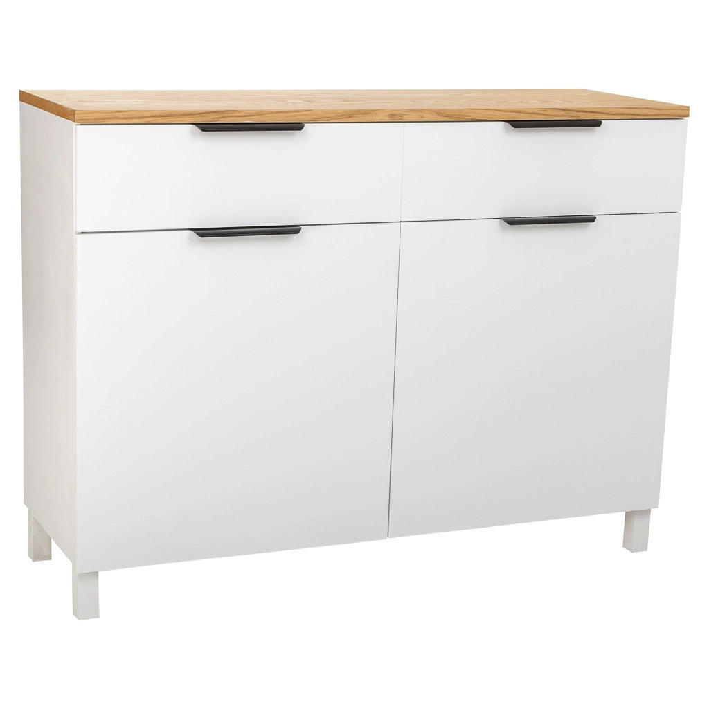 Credenza in legno con 2 cassetti e 2 ante 120x40x76h cm