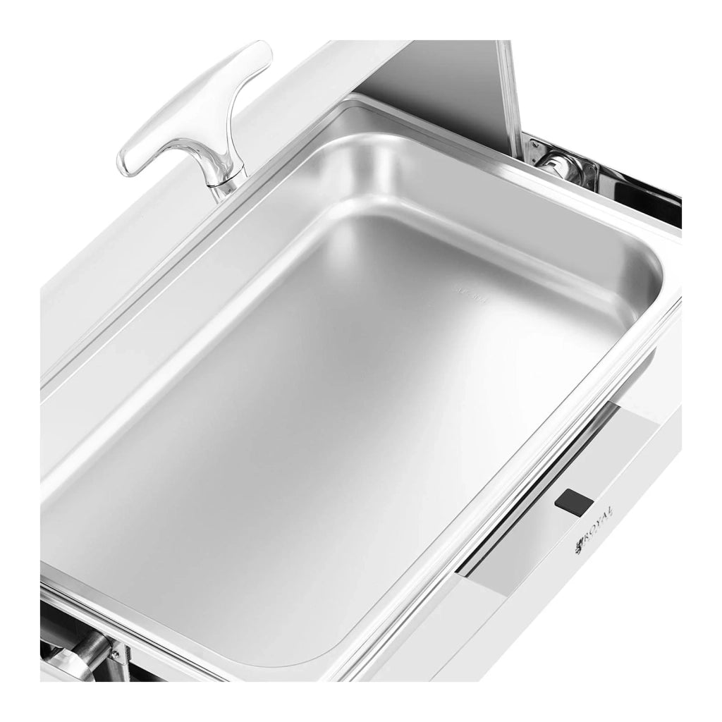 Scaldavivande buffet professionale candela scalda tè gn 1/1 8,5 l 2 fuochi rolltop coperchio ribaltabile (materiale: acciaio inox, volume: 8,5 l, 1 vaschetta gn 1/1) 4_0004231