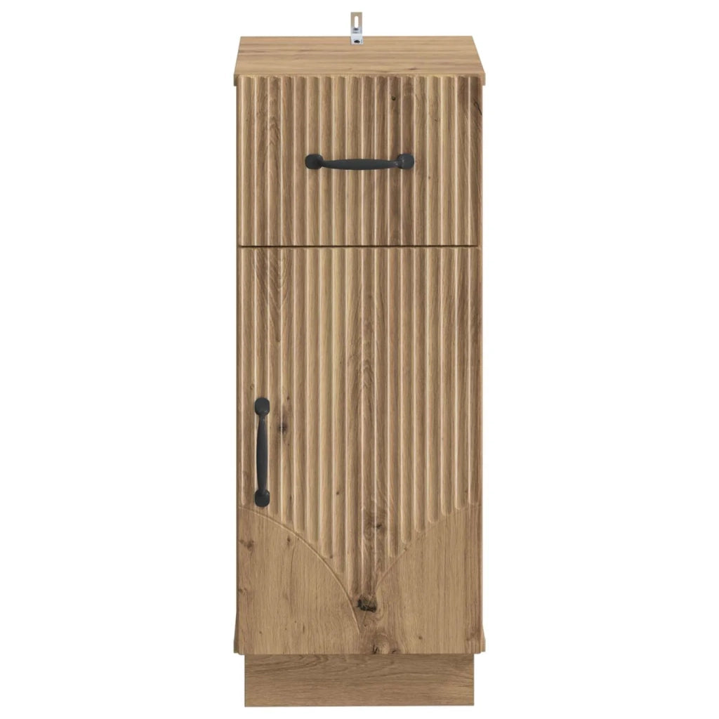 Mobiletto da Bagno HOORN Rovere Artigianale 30 x 31 x 77 cm 897274