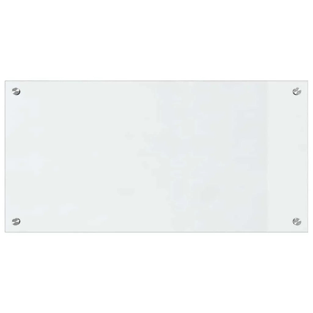 Set di 2 paraschizzi da cucina rettangolari moderni 80 x 40 cm in vetro temperato trasparente 02_0056297