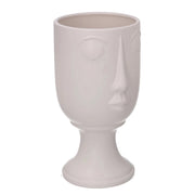 Portavaso ceramica viso bianco cm 14,2x12,8h25,3