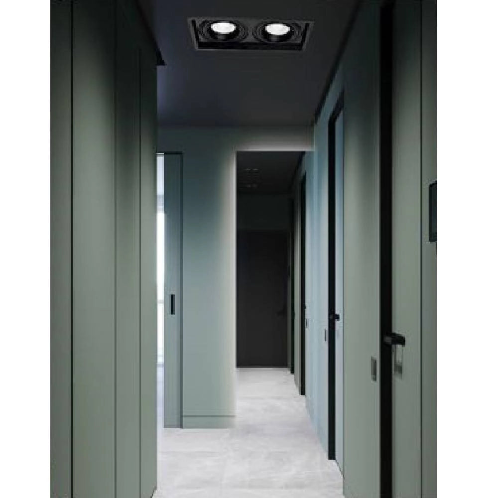 Trade Shop - Faretto Led Ar111 30watt Nero Luce Bianca Fredda Calda Naturale 2700lm Ar111-01n -