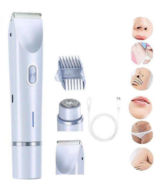 Trimmer per donne 3 in 1 - Rasoi elettrico - Impermeabile - Epilatore - Trimmer bikini - Trimmer donna - Rasoi liscio