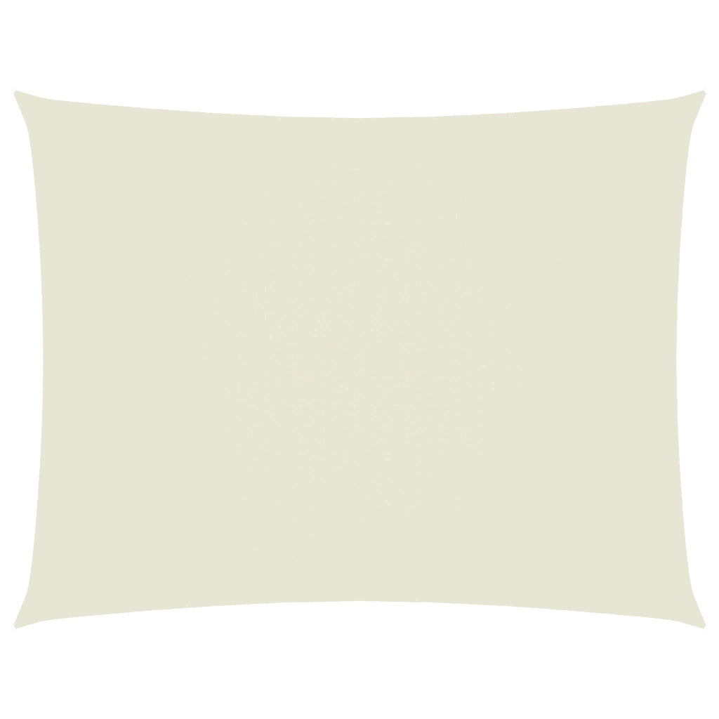 Parasole a Vela Oxford Rettangolare 5x7 m Crema 135220