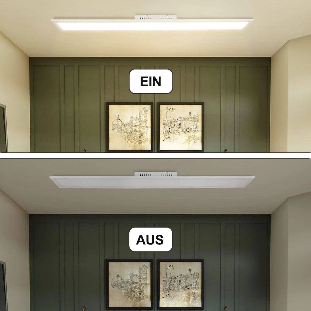 ZMH Lampada da soffitto plafoniera LED 42W bianca dimmerabile telecomando per soggiorno camera letto ufficio cucina