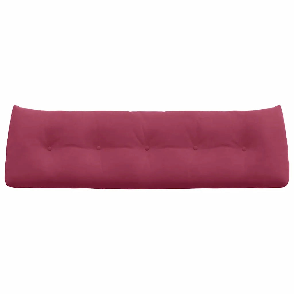 Cuscino per Schiena Rosso Vino 160 x 24 x 50 cm Velluto 42014550