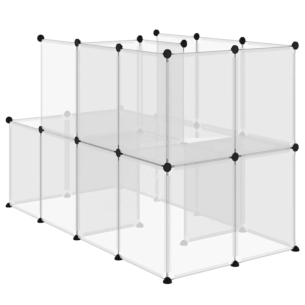 Gabbia per Piccoli Animali Trasparente 142x74x93cm PP e Acciaio CFW3709242